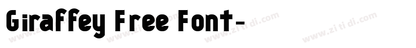 Giraffey Free Font字体转换